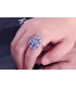 R390 - Blue Floral Ring